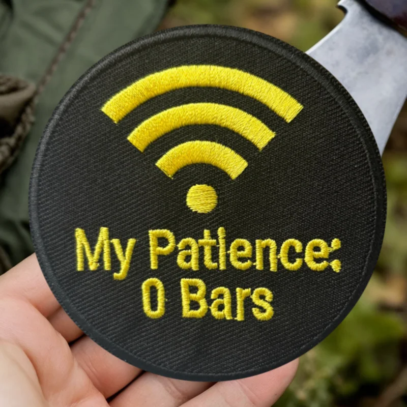 My Patience Parche táctico bordado gancho y bucle insignia moral - imagen 4