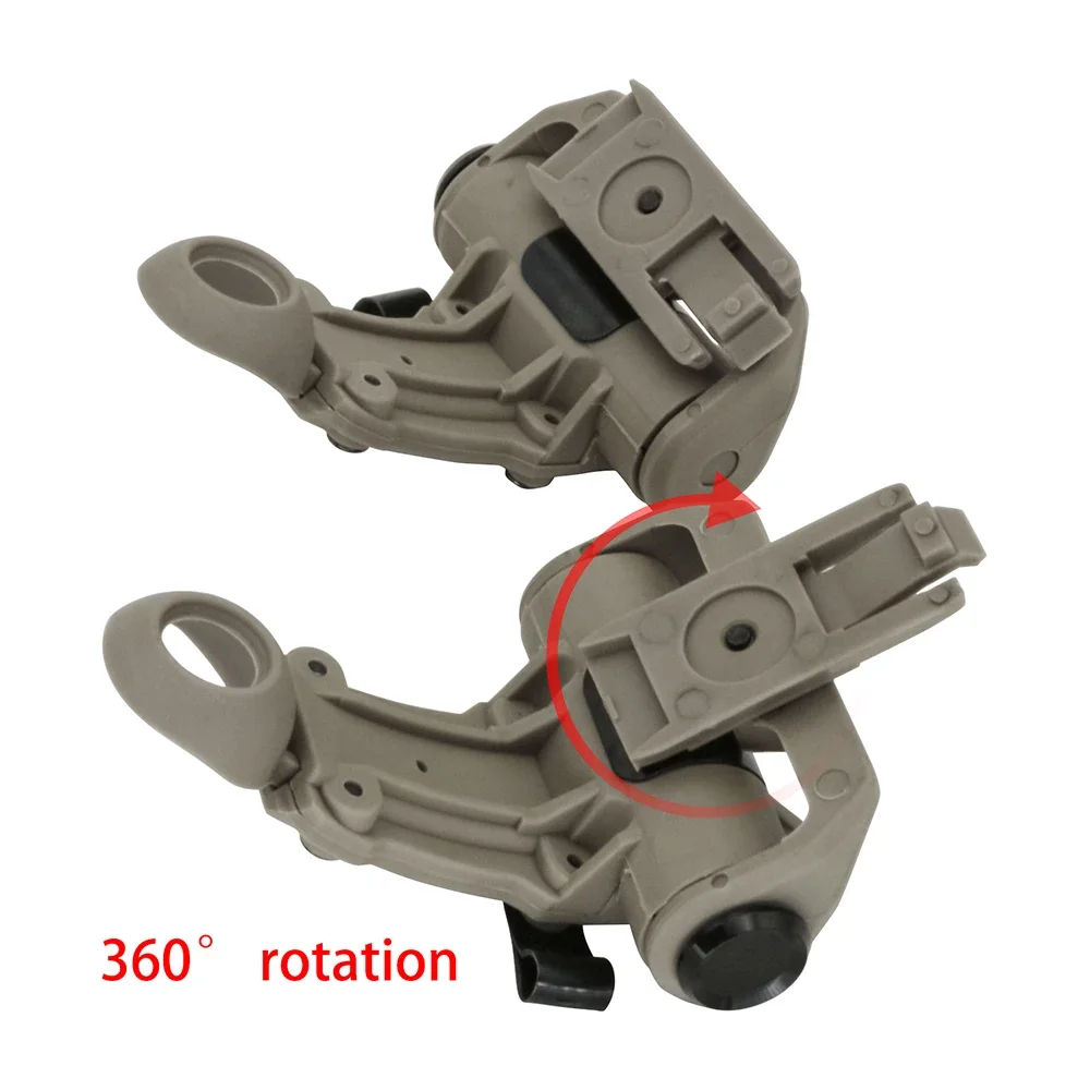 Auriculares tácticos electrónicos, auriculares RAC con cancelación de ruido, auriculares de tiro, accesorio de brazo de repuesto para casco táctico, riel de arco - imagen 4