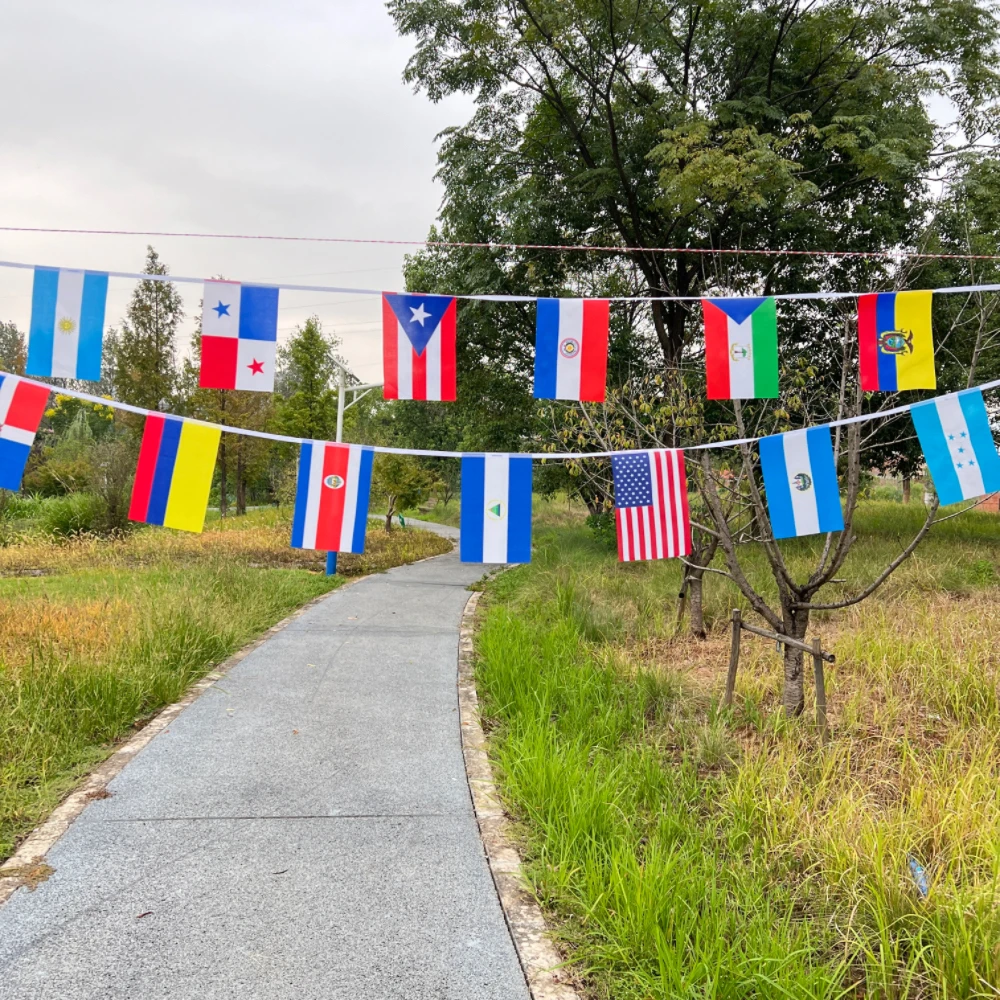 Banderas latinoamericanas de países – banderines para manualidades - imagen 2