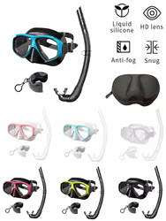 Máscara de buceo profesional JSJM – Pack snorkel panorámico adulto