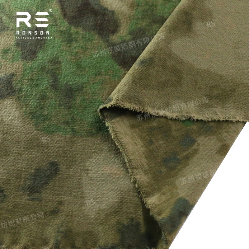 Tela de pantalones de entrenamiento con estampado de spandex de nailon elástico de cuatro lados - imagen 3