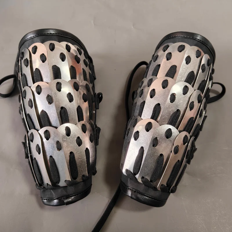 Armadura táctica ligera para exteriores, armadura de hombro, protectores de brazo de Metal, protectores de manos y muñequeras - imagen 4