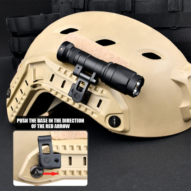 WADSN-Soporte de casco táctico MAX para serie M340 M640, luz de explorador, Base de montaje para linterna, arma, accesorios Airsoft para caza - imagen 5