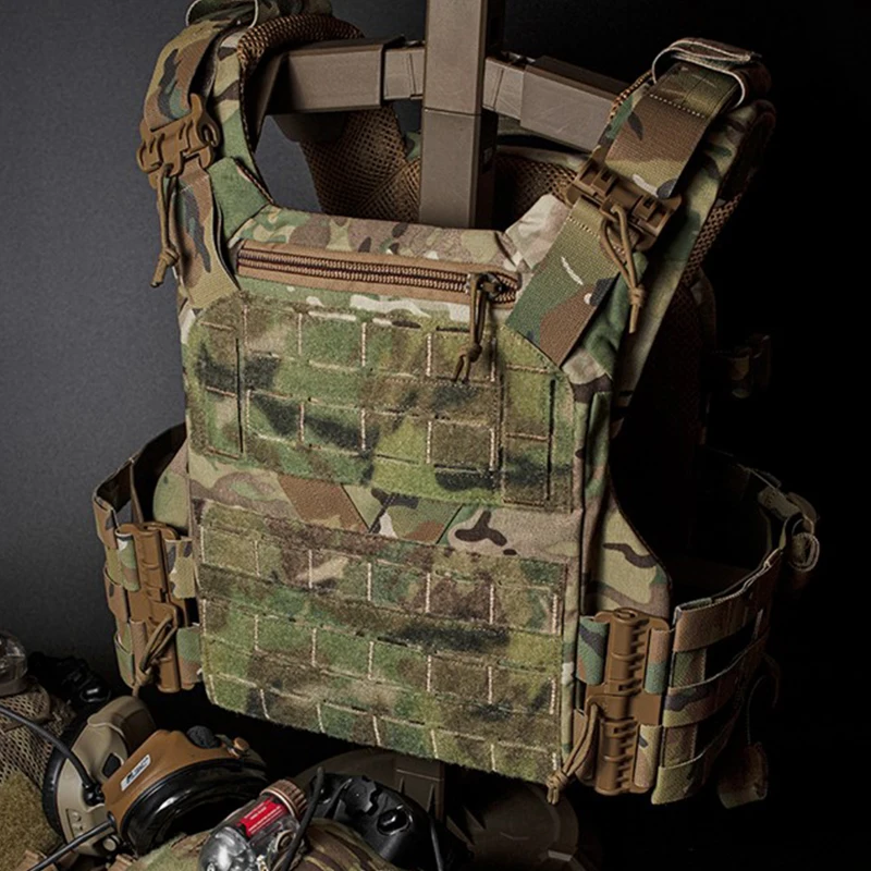 Chaleco táctico WOSPORT, sistema MOLLE ajustable para entrenamiento Airsoft, juegos de supervivencia, equipo de aventura al aire libre, portador multiusos - imagen 2