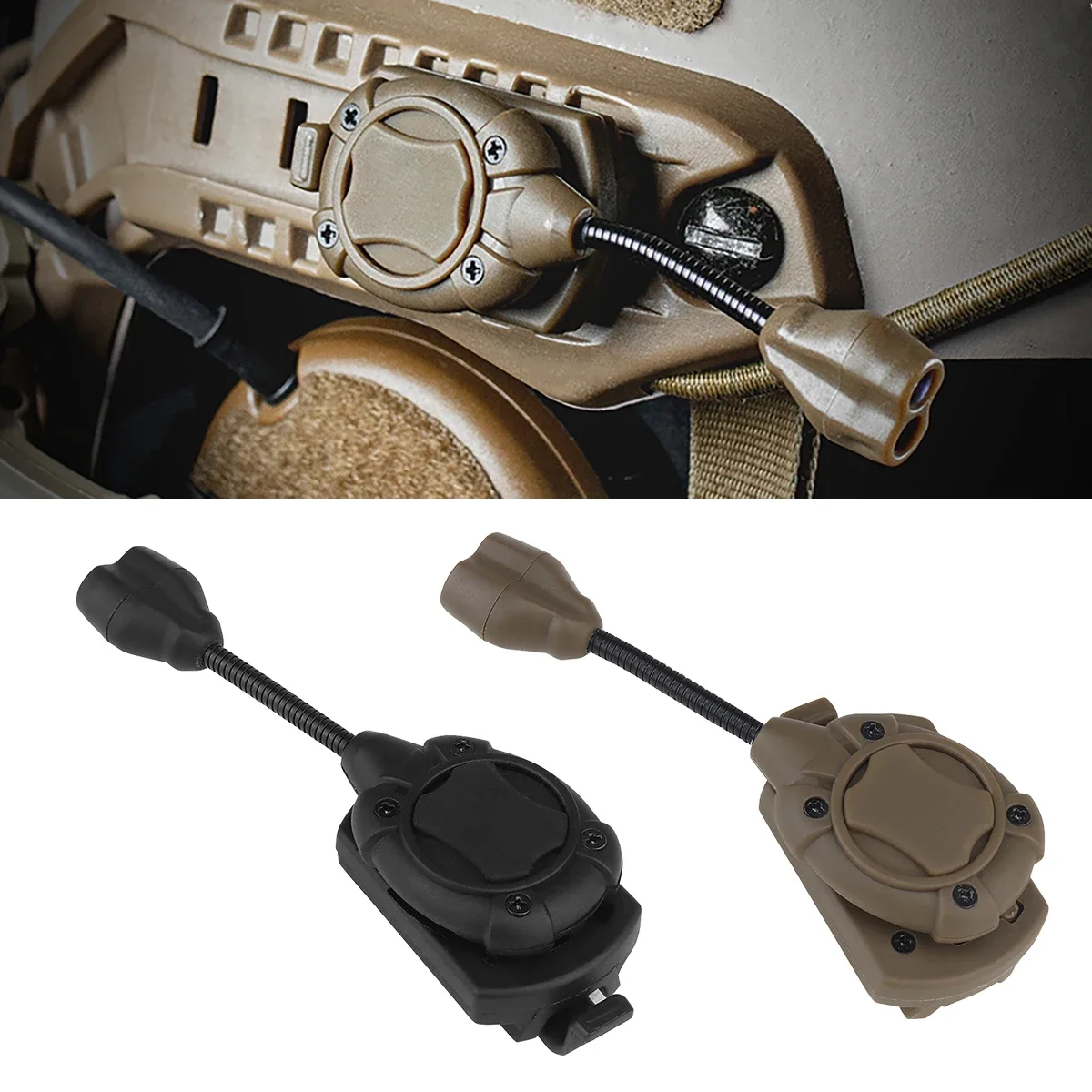 Tactical MPLS Helmet Light MPLS3 Charge MPLS 4 Mode Green Red IR LED Lamp Energy Saving Hunting Airsoft FAST Helmet Flashlight - imagen 4