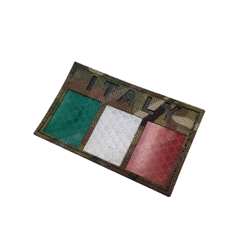 Parche de tela italiana, bandera bordada, brazalete reflectante GRUPPO, insignia, parches para ropa, gancho bordado y bucle, Italia militar G.I.S - imagen 3