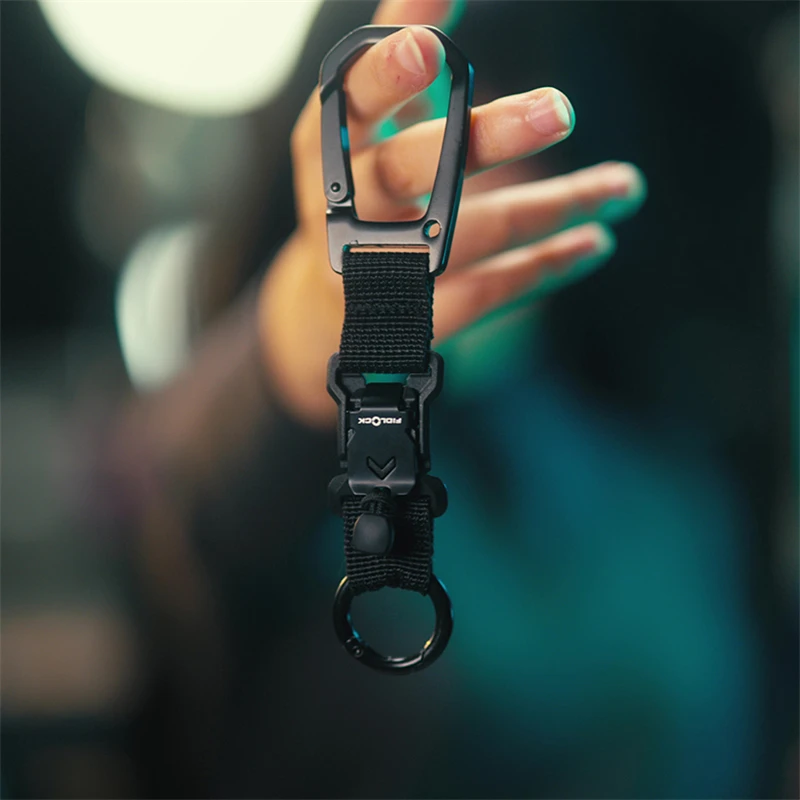 Hebilla adaptadora de bucle de correas tácticas EDC, cordón multiusos para colgar llaves, decoración de mochila DIY