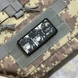 Parche táctico anime mujer brazalete militar con velcro
