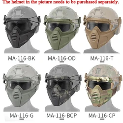 Protector facial táctico transpirable para airsoft y paintball