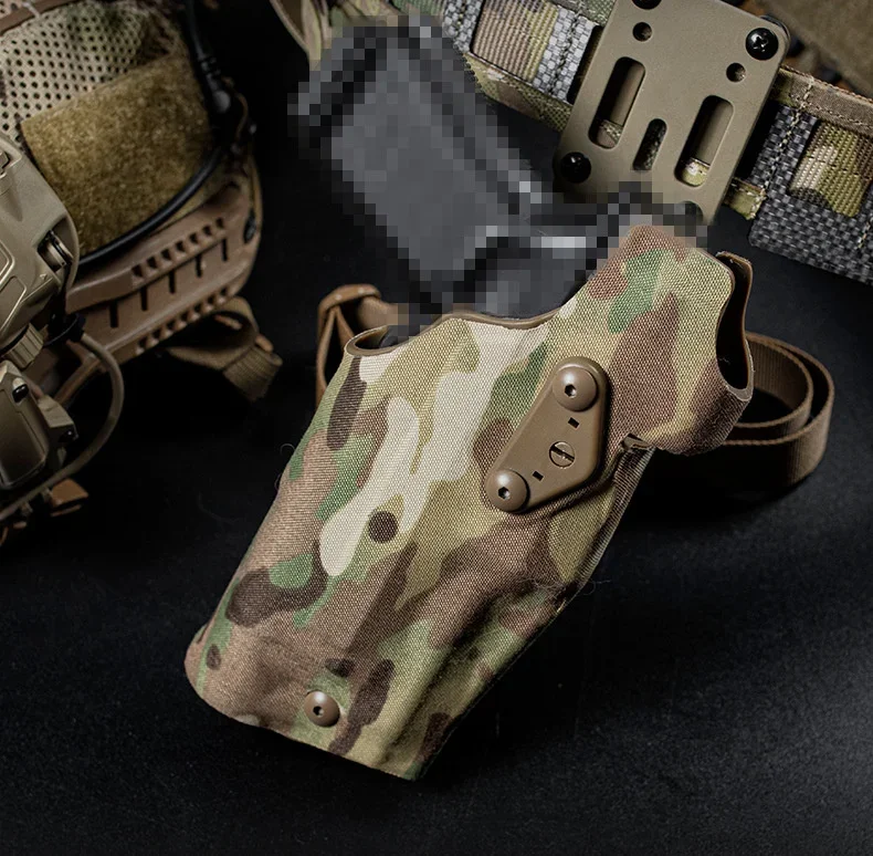 Funda táctica universal de pistola con liberación rápida y linterna - imagen 5