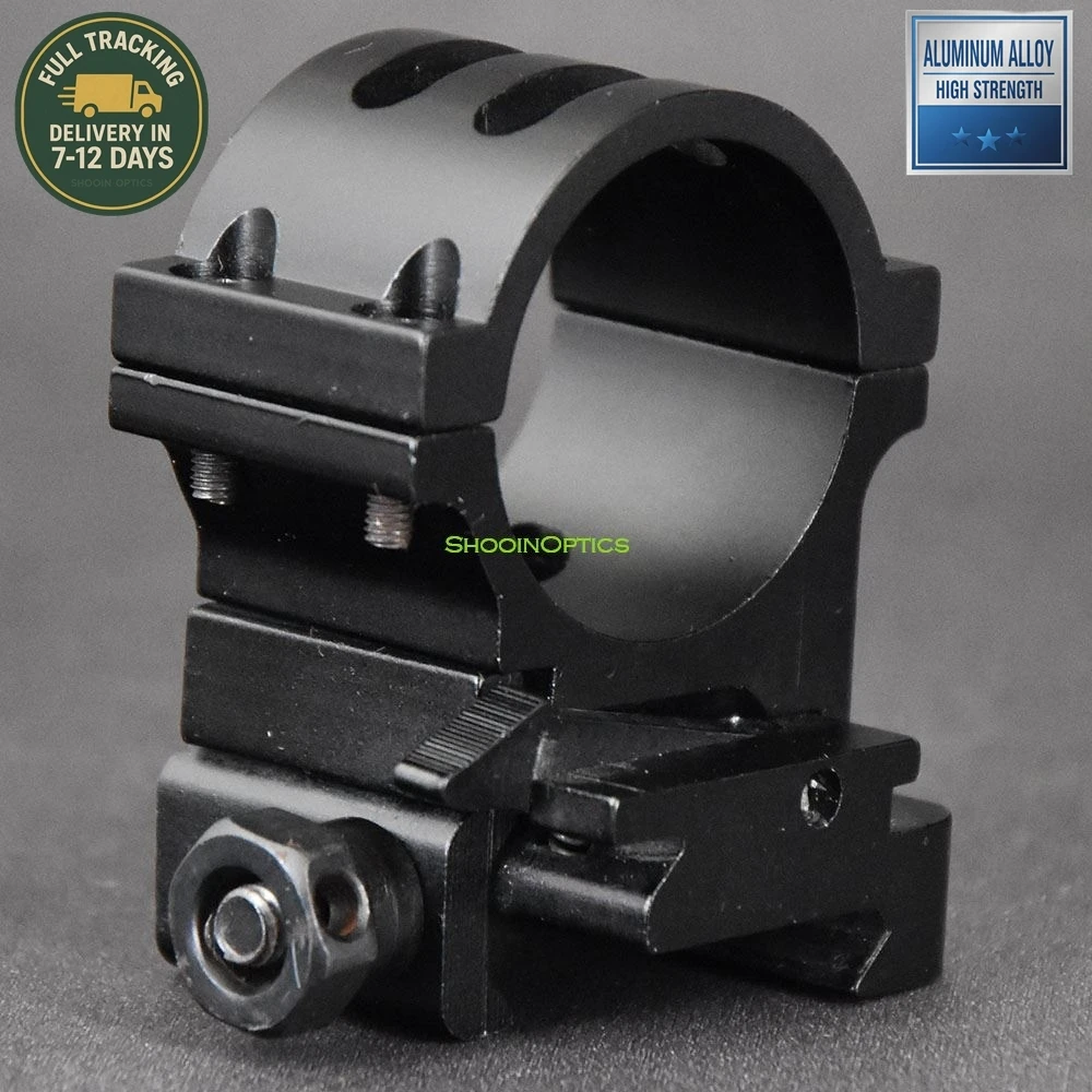 Shooin Optics Base de anillo de montaje giratorio de 30 mm compatible con lupas AP 3X 6X Soporte de aluminio duradero para dispositivos ópticos - imagen 4