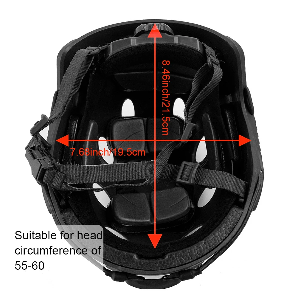 JOAXOR FAST PJ Helmet Airsoft TacticsHelmets ABS Outdoor CS Paintball Shooting Game, equipo de protección - imagen 5