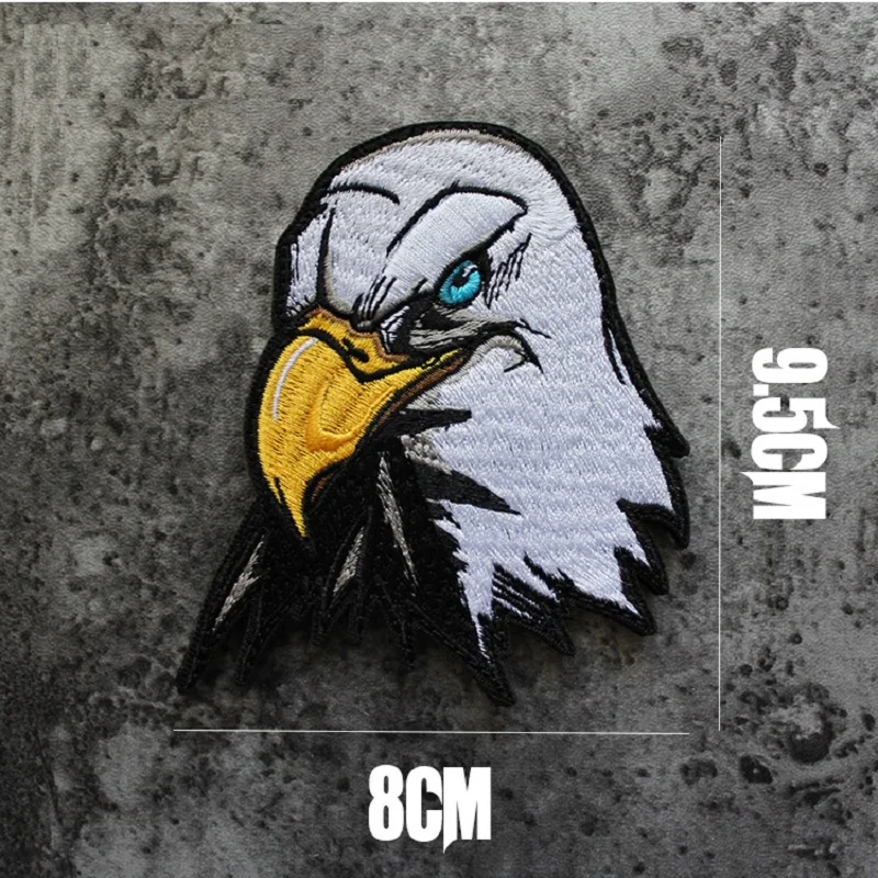 Brazalete con bordado 3D de monedas de oro creativas y águilas estéreo, tejido sin señal con gancho para mochila, ropa, parche personalizado - imagen 5