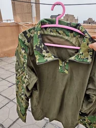 Camiseta Transpirable y Sudorosa De Nylon y Algodón De Colores Empalmada G3