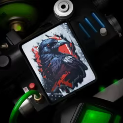 Parche divertido de cuervo, insignia de moral táctica, parches de gancho y bucle impresos para ropa, pegatina para mochila del ejército militar