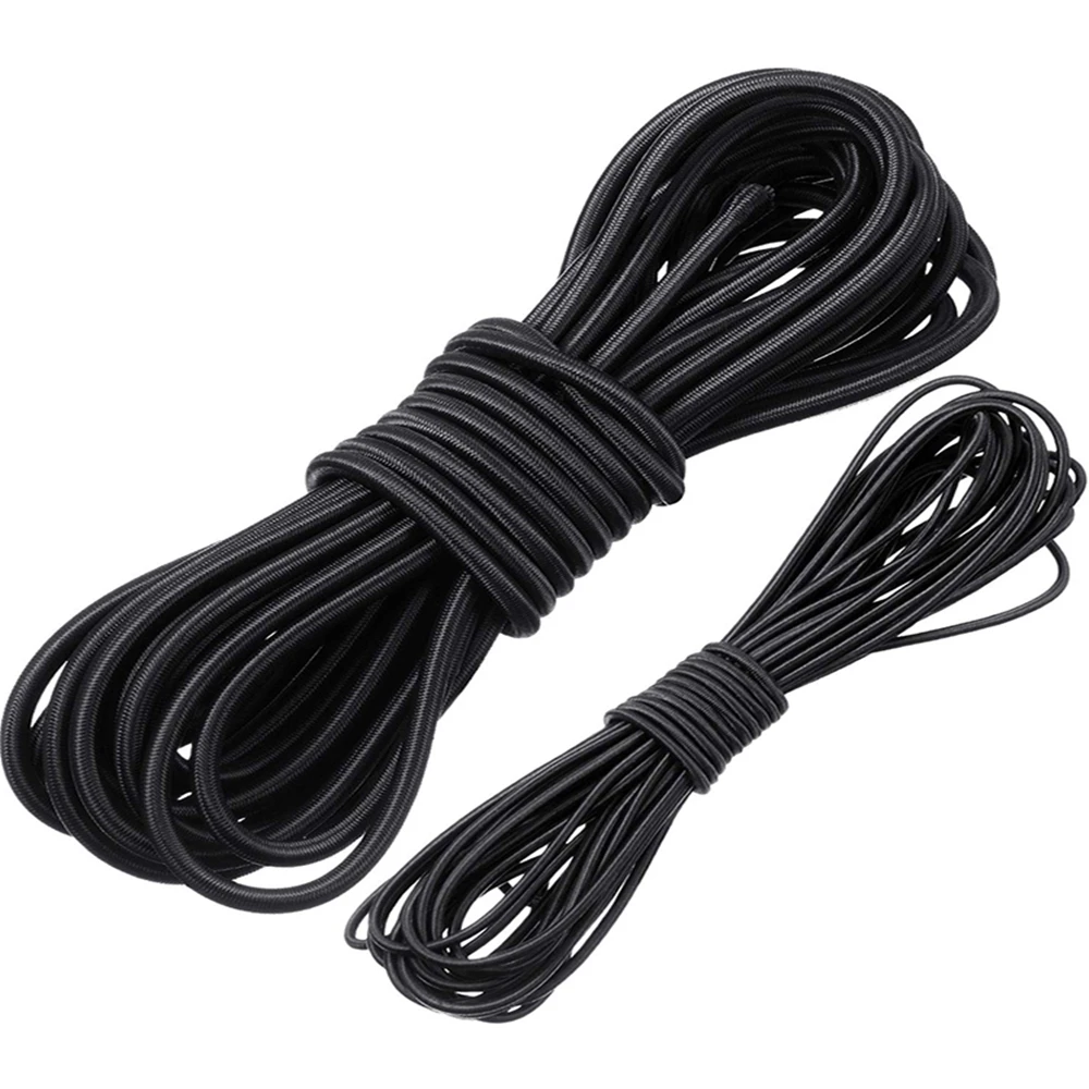 Cuerda elástica fuerte de 2,5-8,0 MM, banda de goma negra de alta calidad, artesanía de costura para prendas, suministros de accesorios DIY - imagen 5
