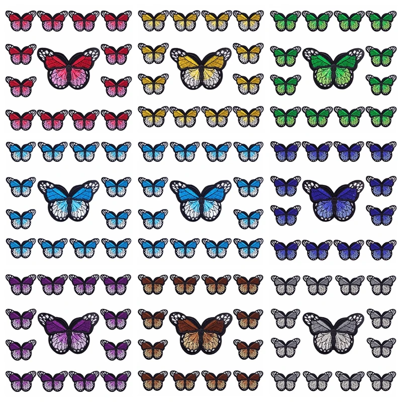 Parches bordados mariposa termoadhesivos – Decorativos para ropa
