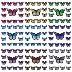 Parches bordados mariposa termoadhesivos – Decorativos para ropa