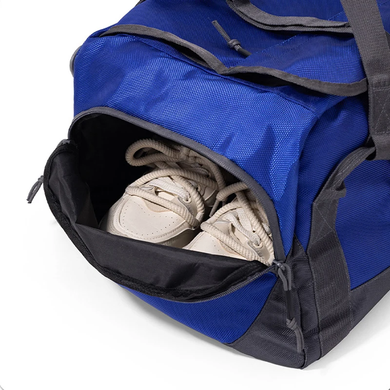 Bolsa de Yoga para gimnasio, Fitness, con bolsillo para zapatos, deportes al aire libre, viaje, lona, bolsos de hombro, bolso de equipaje grande seco y húmedo para hombre - imagen 5