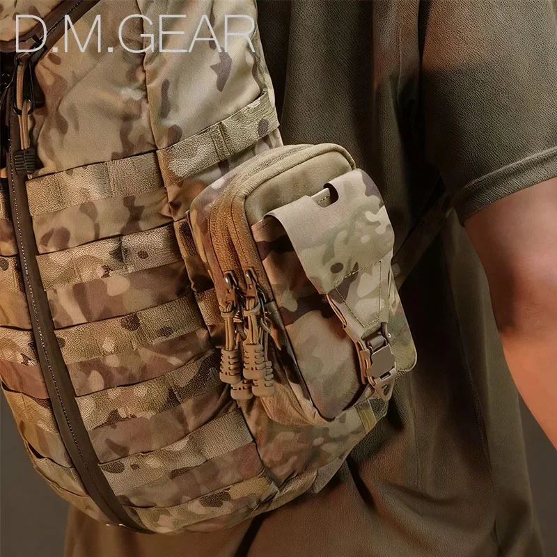 DMgear-riñonera táctica Molle para exteriores, paquete EDC Molle para hombre, deporte, senderismo, caza, herramientas de trabajo, bolsa para teléfono móvil - imagen 2