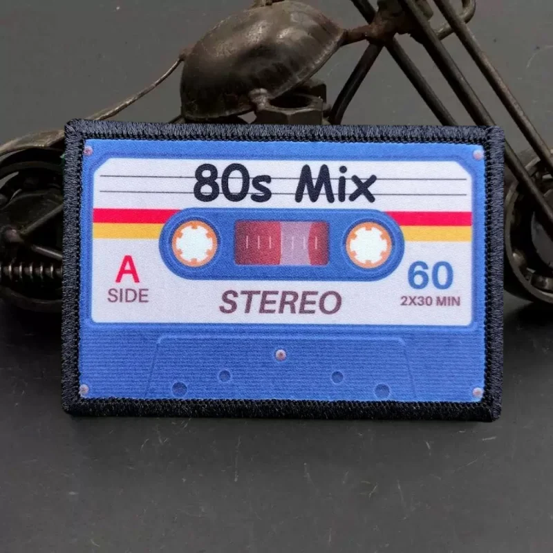 Parche impreso de moral táctica de cinta mixta de los años 80, parche divertido de gancho y bucle, insignia militar, brazalete, ropa, pegatinas para mochila - imagen 2