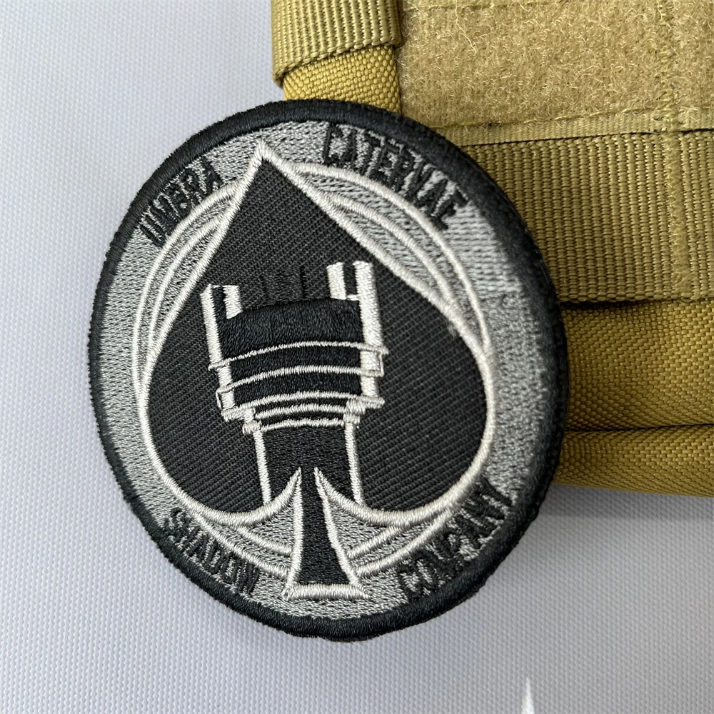 Insignia de capítulo de moral táctica Call of Duty Shadow, parches bordados del equipo de serpiente de sombra COD, brazalete de gancho y bucle para juego de mochila - imagen 2