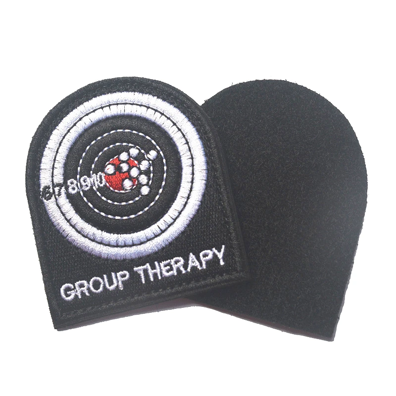 Parches bordados de objetivo de tiro con arco de terapia de grupo, flecha, ballesta, tirachinas, práctica de caza, insignias tácticas para decoración de ropa - imagen 4
