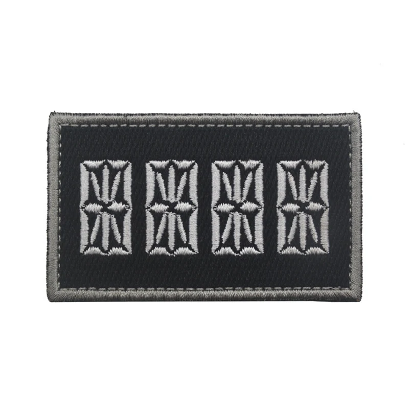 Graffiti creativo DIY, parches digitales en inglés, insignia de táctica militar bordada, brazalete de bucle de gancho, 3D - imagen 3