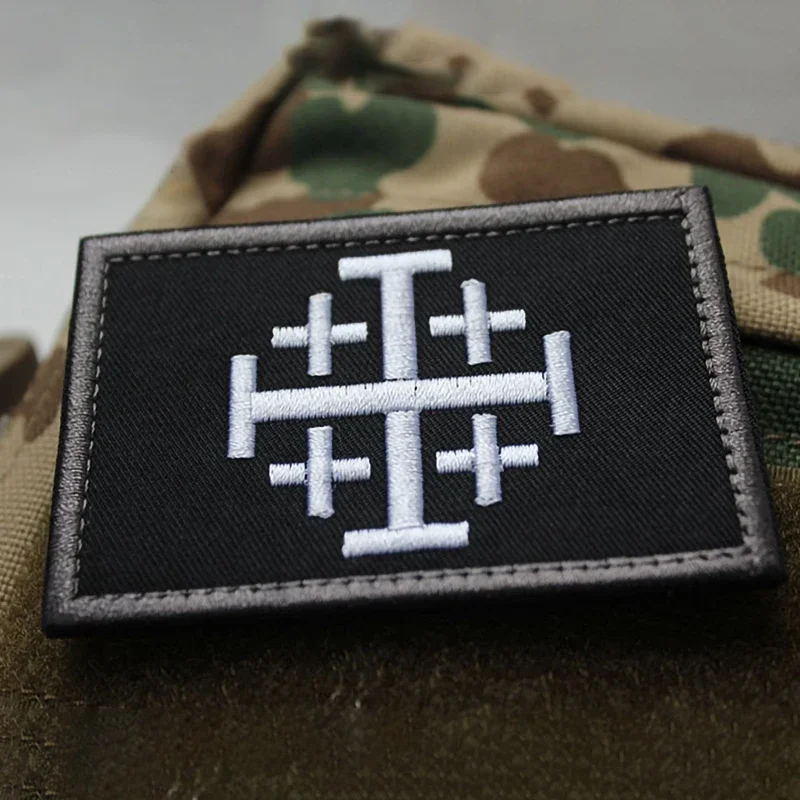 Parches bordados de Caballeros de Jesús, insignias de moral cruzada, emblema táctico militar, parches bordados para ropa, chaquetas - imagen 5