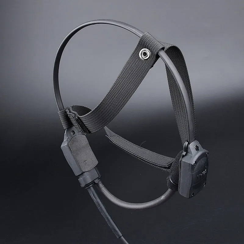 Auricular de conducción ósea militar de WADSN con señal de micrófono MH180-V auriculares Airsoft altavoz 7,0 enchufe PTT - imagen 5