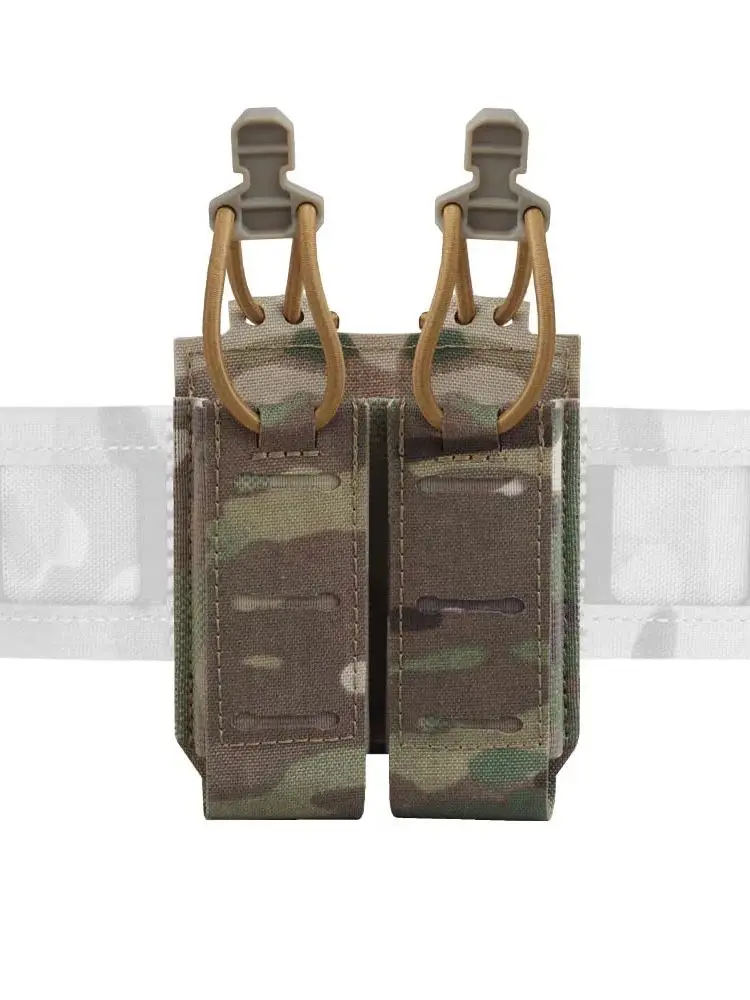 Bolsa Assaulter doble para pistola Mag 2,0, bolsa táctica individual para revistas de 9m, funda Molle para caza y exteriores, funda para linterna - imagen 4