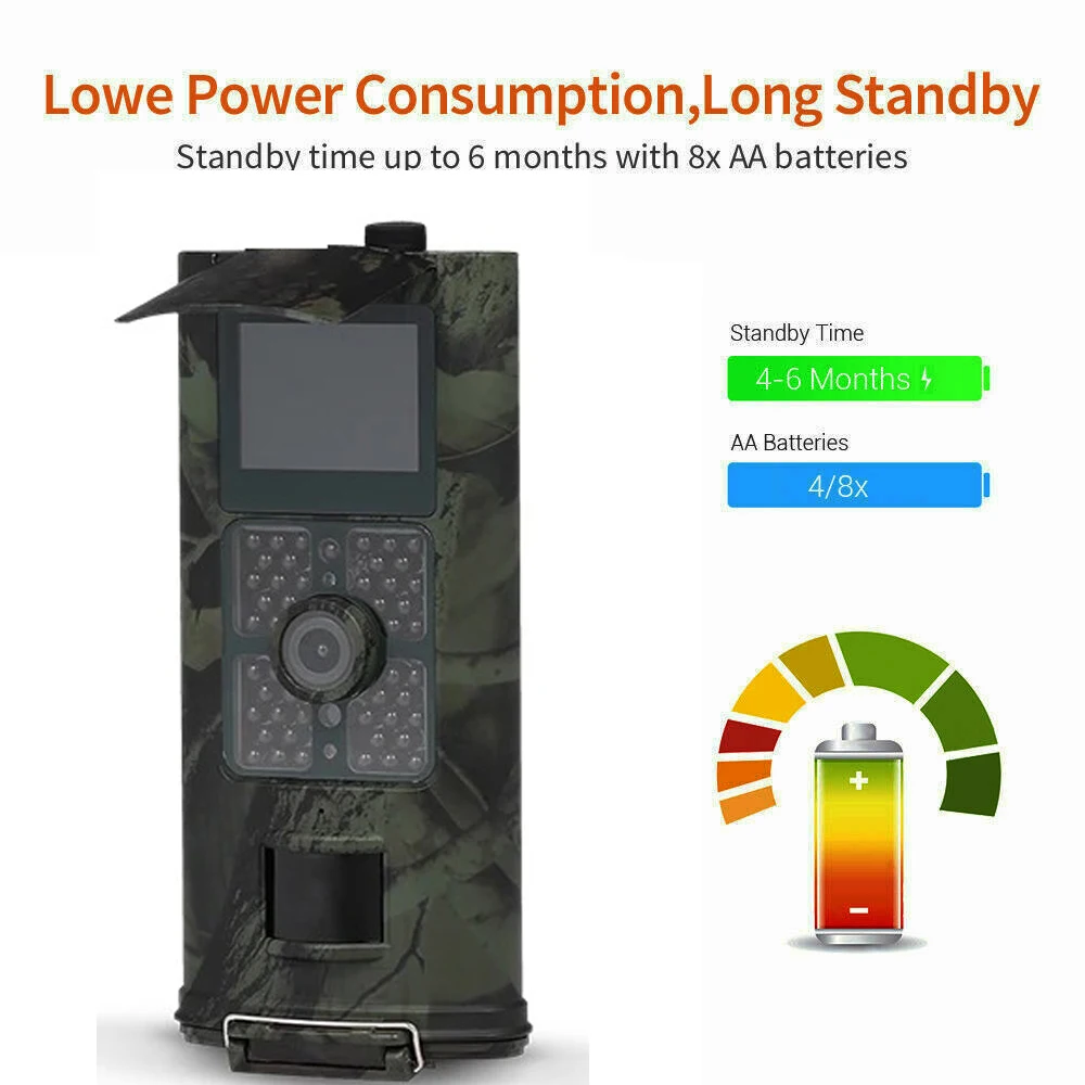Cámara de Vida Silvestre para exteriores, videocámara HD de 2,7 K, 24MP, bajo brillo, 940NM, visión nocturna, activación por movimiento, impermeable IP66, para jardín - imagen 2