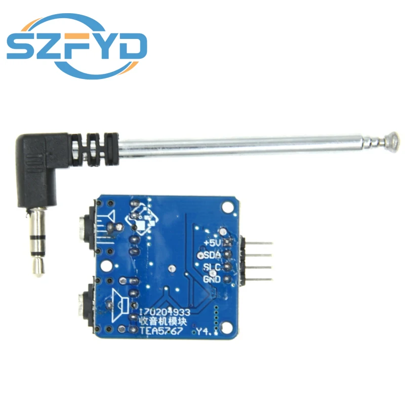 Módulo de radio estéreo FM TEA5767 para 76-108MHZ con antena de cable gratis - imagen 5