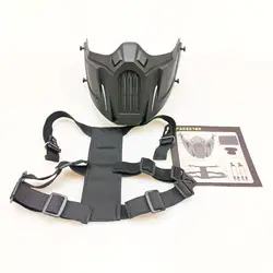 Máscara protección facial táctica ajustable CS Airsoft Milsim