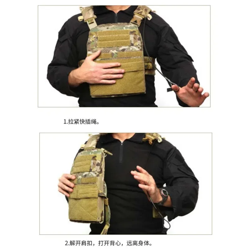 Accesorios para chaleco táctico AVS Cable de conexión cuerda de liberación rápida accesorios de 3 bandas desmontables - imagen 5