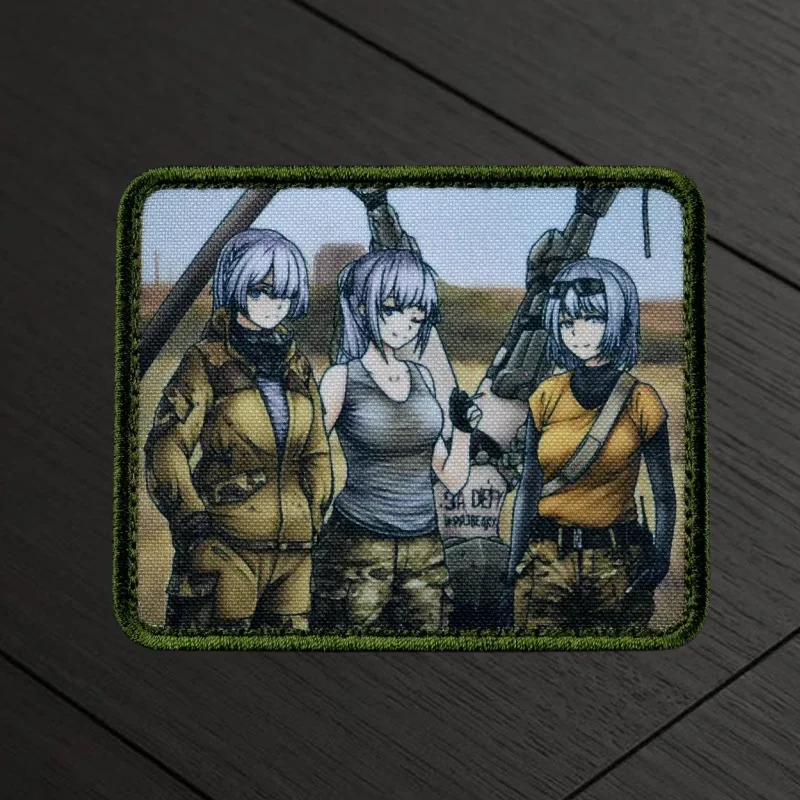 Parche "de primera línea AK15, AK12, RPK16", insignia de moral táctica, gancho y bucle impreso, mochila, ropa, pegatina decorativa, brazalete - imagen 5