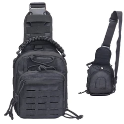 Bolsa de pecho deportiva con eslinga táctica para exteriores, bolsa de boxeo láser, bolso de hombro, equipo de senderismo y acampada, bolsos cruzados para hombre