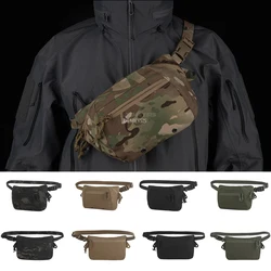 Bolso de hombro táctico para deportes al aire libre, bolso cruzado duradero para senderismo y caza con bolsillo con cremallera, riñoneras para Paintball CS
