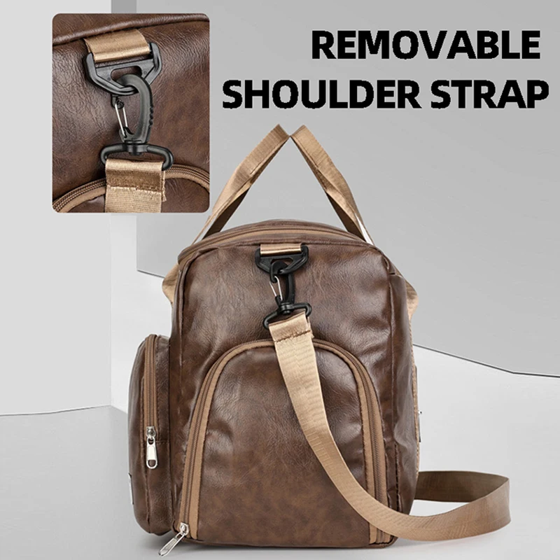 Bolsa de Yoga para gimnasio con bolsillo para zapatos, bolsa de viaje para exteriores, bolsas de hombro tipo bandolera, bolso de equipaje para viaje de negocios - imagen 5