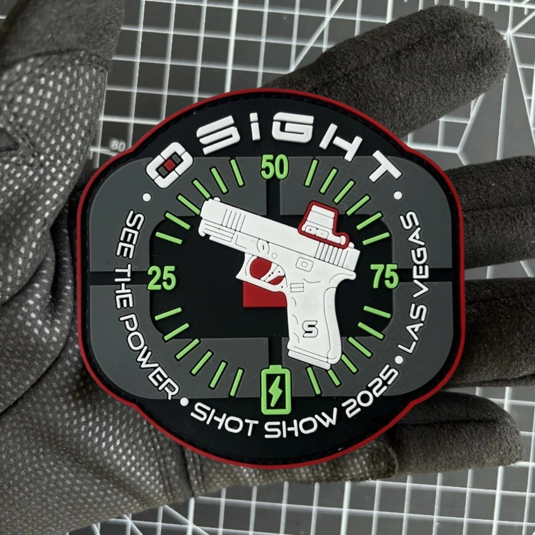 Shot Show Olight Osight PVC insignia de moral táctica parche emblema militar brazalete divertido gancho y bucle ropa mochila pegatinas - imagen 2