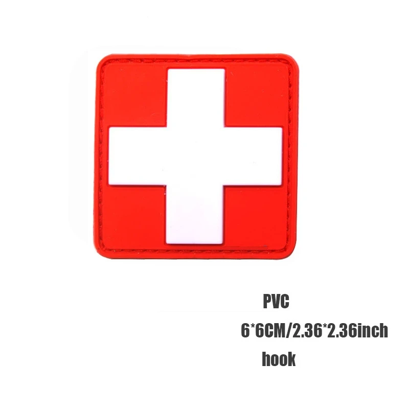 Parche de PVC con Gancho y Bucle de la Varita de Asclepio, Parches de Accesorios Médicos, Insignia Moral para Exteriores, Insignia Táctica para Ropa - imagen 4
