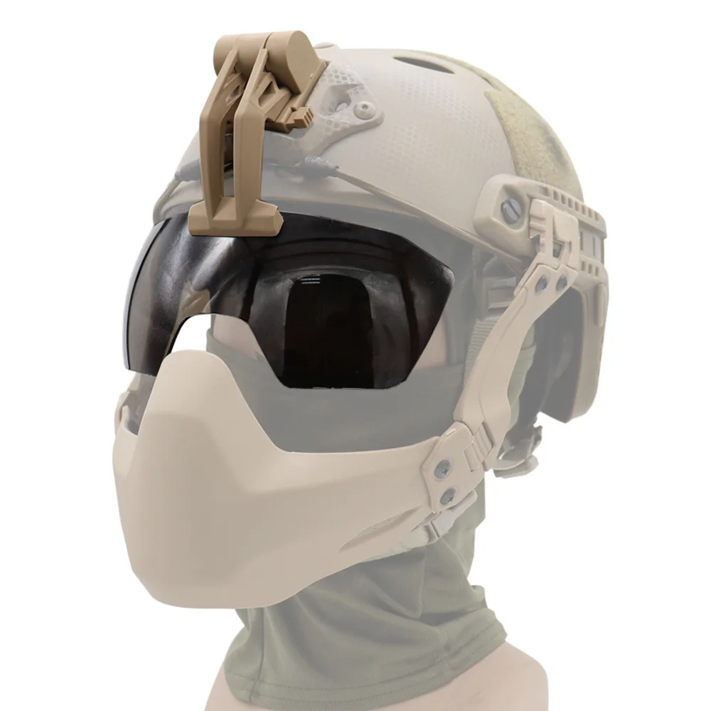 Gafas de protección para casco táctico, lentes transparentes a prueba de viento, antivaho, Airsoft, Paintball rápido, Batlsking, Viper - imagen 3