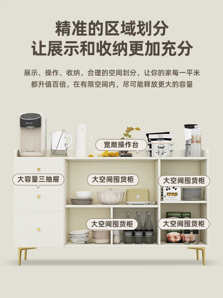 Armarios laterales de comedor de lujo ligeros integrados contra la pared, Armarios de porche modernos y minimalistas, armarios de vino de vidrio - imagen 3