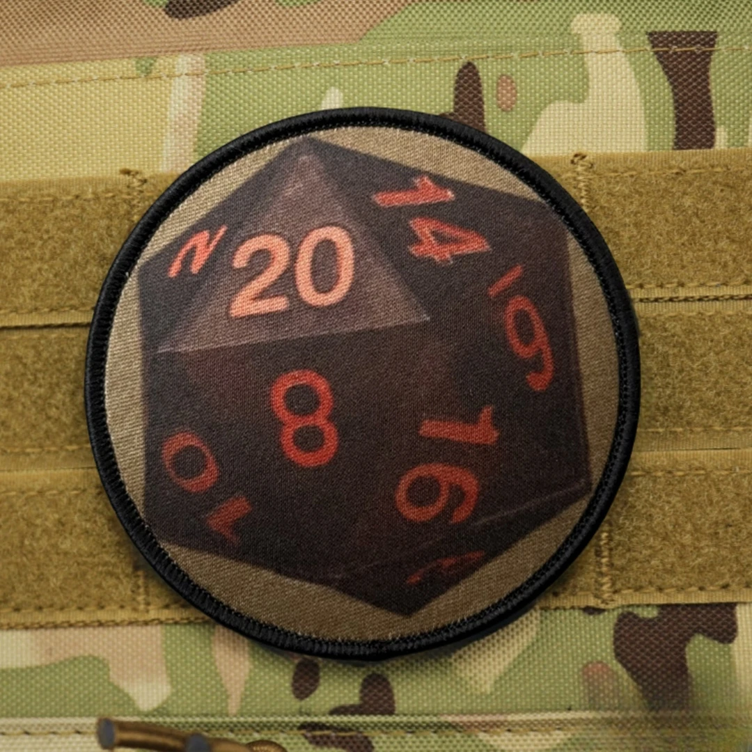 Parche divertido de dados, insignia de moral táctica, parches de gancho y bucle impresos para ropa, pegatina para mochila del ejército militar - imagen 4