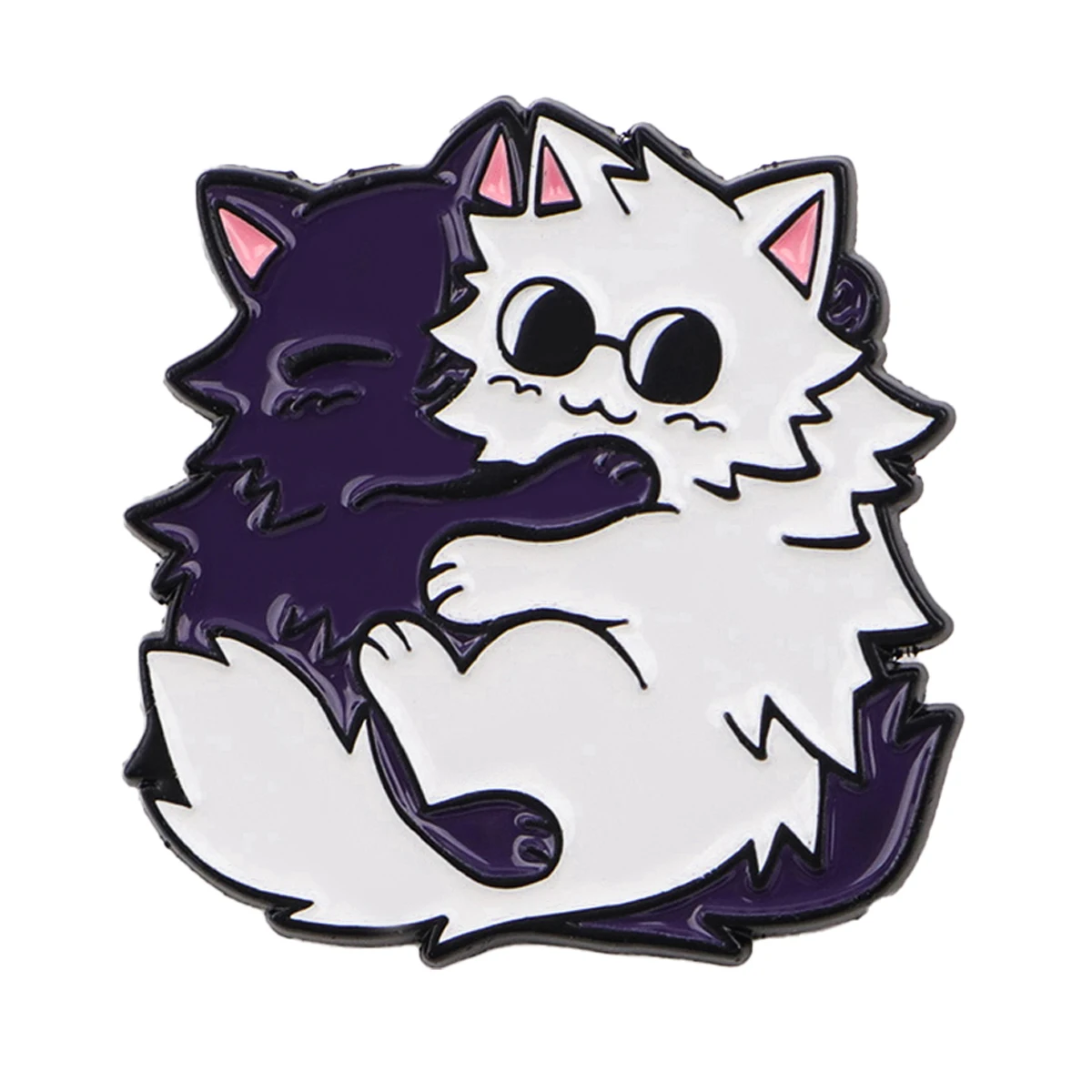 Broches esmalte gato – Pines metálicos de solapa para mochila y sombrero - imagen 2