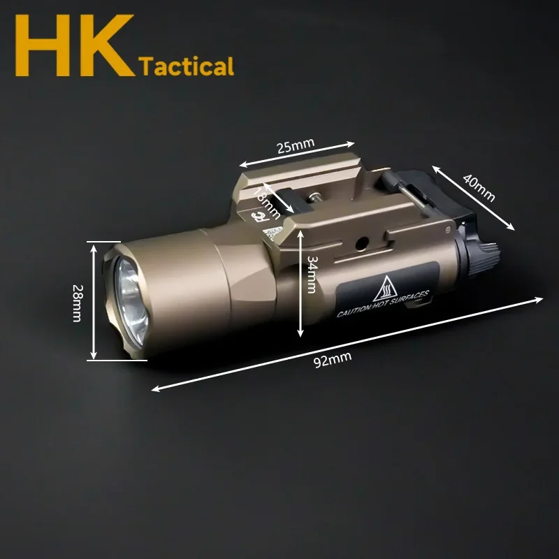 Linterna táctica de Metal SF X300U-B X300UB X300U, luz estroboscópica LED blanca para armas de caza, luz colgante X300 Scout, compatible con riel de 20mm - imagen 5