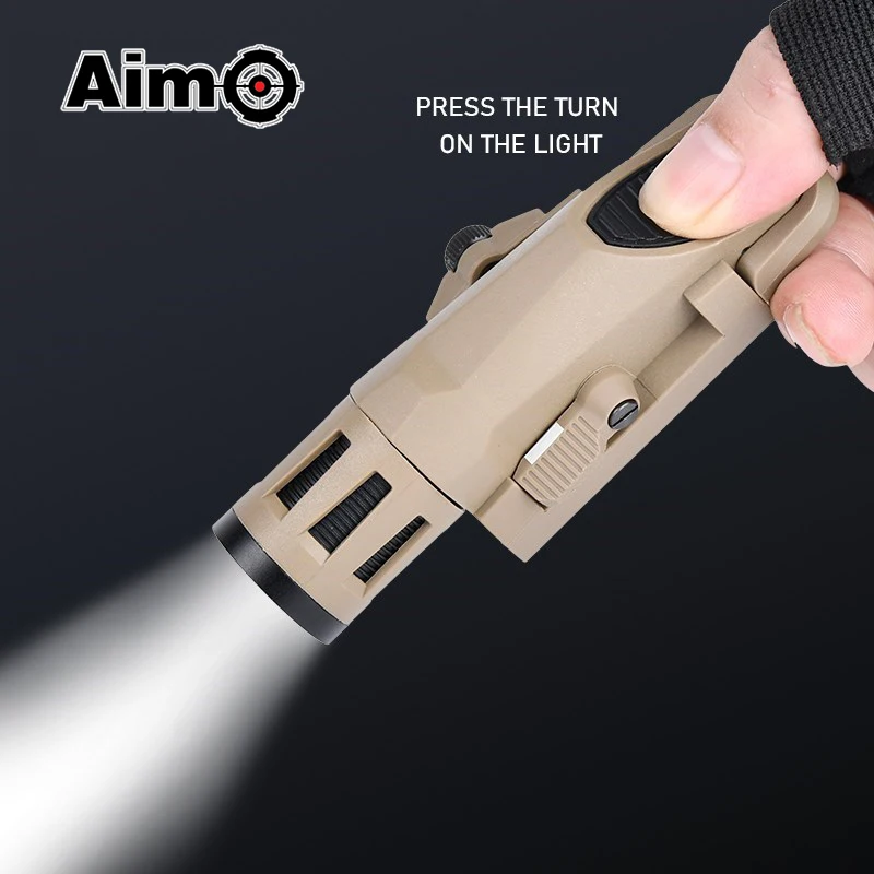 WADSN linterna táctica WML APL M3X Airsoft para arma, luz estroboscópica Scout, compatible con riel Picatinny de 20mm, WML, antorcha de caza - imagen 2
