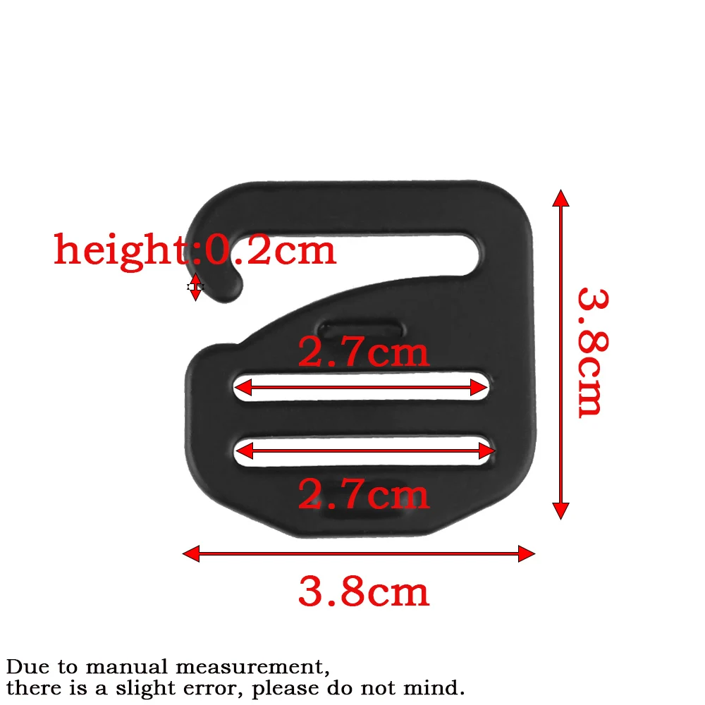 Gancho G para correa táctica FCPC Airsoft chaleco DON/DOFF canguro MAG bolsa conector Modular accesorios de punto de fijación, 2 uds. - imagen 2