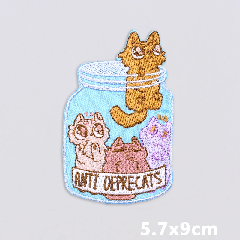 Aplique decorativo de gato para personalizar ropa