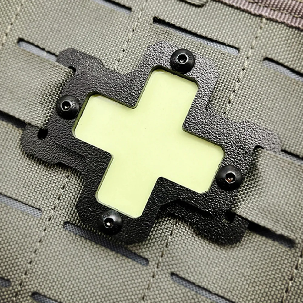 Marcador de luz táctico para exteriores, parche que brilla en la oscuridad, marcador luminoso Molle, Panel luminoso de señal de seguridad para chaleco y mochila - imagen 5